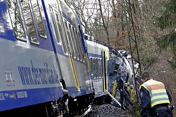 Choque de trenes en Alemania