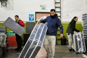 Operativo de evacuación de personas en calle