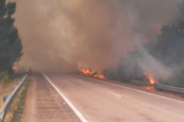 Violentos incendios en el Mediterráneo