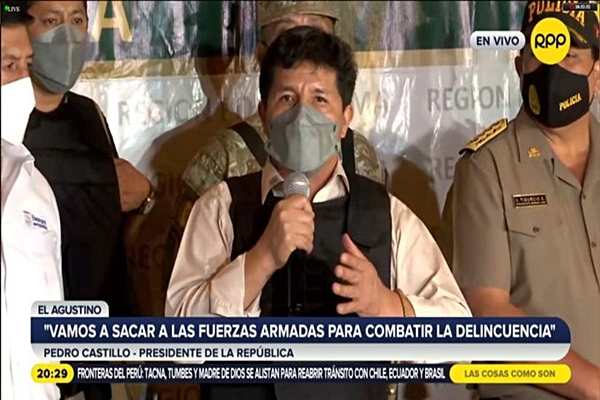 Perú utilizará militares para combatir delincuencia