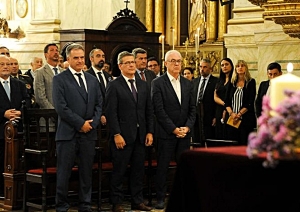 Ceremonia interreligiosa con la presencia de Yamandú Orsi