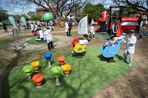 Obras en la plaza Sandino