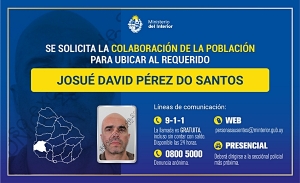 Requerido: Policía de Soriano solicita colaboración