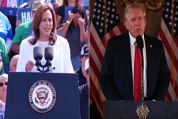 Trump acuerda debatir con Kamala Harris