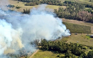 Incendio consumió 120 hectáreas en Laguna del Diario