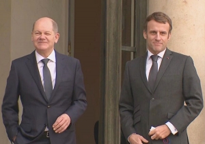 Macron se reúne con Zelenski y Scholz